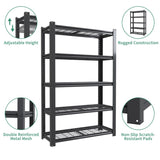 72"H 5-Tier Adjustable Heavy Duty Shelving Mesh Storage Rack T2398P306288