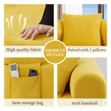 Spring Sofa with High-Quality Fabric, Pillows & Storage - Pocketed Springs, High-Density Foam, for B347P365246