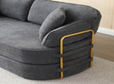 78.3" Queen Sleeper Sofa Bed, No Assembly Convertible Pull Out Futon Couch with Removable Backrest W1117P567381