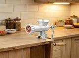Manual Meat Grinder with Steel Table Clamp, 1 Blade 2 Cutting Plates, 3 Sausage Tubes, Hand Mincer 90466921
