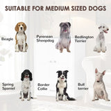 Dog Feeding Station, Dog Food Storage Cabinet with Hidden Dog Bowls, Adjustable Panel, Hooks, for W1687P205402
