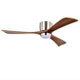 52" Ceiling Fan with Lights Remote Control,Quiet DC Motor 3 Wood Blade Ceiling Fans 6 Speed 25445381