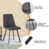 Dining Chairs Set of 2, Mid Century Modern Metel Legs for Indoor Kitchen & Dining Room Chairs B205P339998