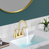 Bathroom Sink Rectangle Deep Bowl Pure White Porcelain Ceramic Lavatory Vanity Sink Basin with W122552094