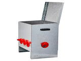 Automatic Chicken Feeder Rodent Proof, 5 Ports Large Capacity Metal Poultry Feeder with Handles and 19627383