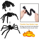 Halloween Decorations Spider Outdoor 49inch Halloween Spider with 126 inch Tarantula Mega Spider Web 86348952