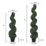 ZUN Artificial Spiral Tree Artificial Bonsai Topiary Tree Faked Potted plants Wholesale Garden W2945P220399