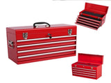 21" Metal Tool Box with 4 Drawers,Small Tool Chest with EVA Liners,Multi-Function Tool 25698626