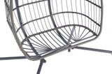 ZUN 2 Person Outdoor Rattan Hanging Chair Patio Wicker Egg Chair W87472175