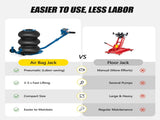 Air Jack, 3 Ton/6600 lbs Triple Bag Jack, Bag Jack Lift Up to 15.75 Inch, 3-5S Fast Lifting 48401406