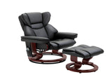 10 Point Massage Recliner Swivel Armchair with Footrest Brown 01260468
