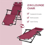 ZUN Folding Lounge Chairs / beach chair （Prohibited by WalMart） 29245345