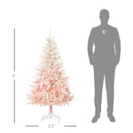 ZUN 5 foot pink artificial Christmas tree 58389749