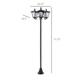 ZUN Outdoor Lamp /Street Light /Solar Powered Lamp -AS （Prohibited by WalMart） 70644720