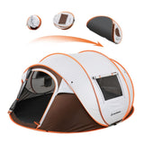4-6 Persons White Brown Pop-Up Boat Tent T2602P172476