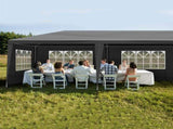 10'x30' Outdoor Party Tent with 8 Removable Sidewalls, Waterproof Canopy Patio 43405824