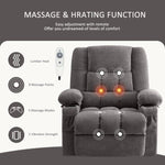 ZUN Power Lift Recliner Chair Recliners for Elderly Heat and Massage Recliner Chair for Living Room W1521P185992