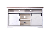 Farmhouse TV Stand for 65 Inch TV, 33" Tall Highboy Entertainment Center w/Sliding Barn Door, W3151P264500