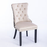 Classic Velvet Dinings, High-end Tufted Solid Wood Contemporary Velvet Upholstered Dining W1143P152035
