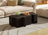 Puzzle Art Side Table, Modular Concave Edge MGO Table - Buy Singles or Combine for Custom Layouts, N770P347932A