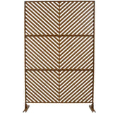 Outdoor & Indoor Privacy Metal Privacy 76" H48" W, Freestanding Decorative Privacy W465P193248