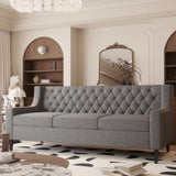 78.75'' 3-Seater Sofa, Button Tufted Backrest with Comfy Cushion, Mid Century Modern Couches for W680P188561
