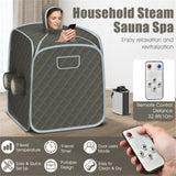 2-Person 800W Portable Sauna Tent 15-90min Timer, 3L Steamer 00137783