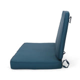 CAROLINA LOVESEAT CUSHION SET, BACK CUSHION AND SEAT CUSHION, DARK TEAL, SET OF 1 N775P270133T