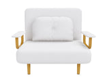 Folding Sofa Bed 3-in-1 Convertible Chair - 5-Position Adjustable Backrest with Pillow, Space-Saving 68316807