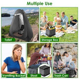 Portable with Carry Bag Foldable Emergency with Lid Trash Bags Camping Foldable 33357478