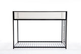 Adam Twin Twin Bunk Bed Metal Black with White Mesh Guard Rail for Kids and Adult, Low Profile and B083P170084