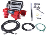 Diesel Gasoline Fuel Transfer Pump 20GPM 12V w/Oil Meter for Gas Diesel Kerosene 71597434