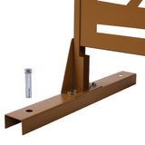 Outdoor & Indoor Privacy Metal Privacy 76" H48" W, Freestanding Decorative Privacy W465P193229