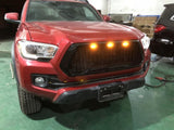 Black Mesh Grille For Toyota tacoma 2016 -2023 Not Fit Truck with Radar Behind the Badge W2801P220386