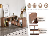 2 Pieces Cube TV Stand,Free Combination Gaming Entertainment Center Media Stand,Open Storage W3875P397178