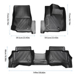 All Weather TPE Floor Liner Floor Mats Compatible with Toyota Tacoma 2024 Auto Accessories W2801P282472