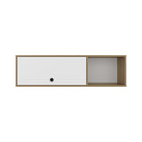 ZUN Sahara 47" Wide One - Door Wall Cabinet with Three Shelves and Pull up door for Home Office, Living B200P287122