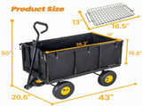 3-in-1 Oversized Steel Garden , 880lbs Pullable Mesh Metal Garden, All-Terrain Utility 38415817