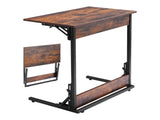 C Table, Folding C Shaped End Table with Metal Frame & Adjustable Feet, Foldable C Shaped Side 90614356