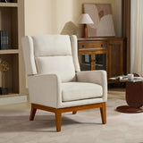 26.18" Wide Modern Accent Chair,Polyester Blend High Back Reading Chair ,Upholstered Armchair Club W1852P216108