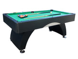 7 ft Pool Table with Black Thin Finish - Billiards Game Room Table for Adults & Family, Home, W1936P254168
