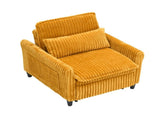 orange comfortable chair for Small apartment Bedroom space Balcony Small sofa bed Lazy Small sofa W6295P549833