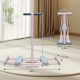Ski Machine Foldable, Simulated Ski Trainer with 4-Level Adjustable Non-Slip Pedal Armrest, Pelvic 39500112