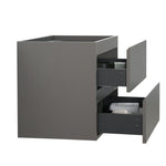 ZUN Alice-30W-102,Wall mount cabinet WITHOUT basin, Gray color, With two drawers, Pre-assembled W1865110045