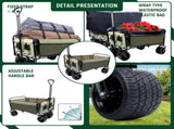 440lbs Collapsible Foldable Wagon Cart with strapping system ,Beach Wagon Utility Cart Utility Wagon 17675528