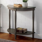 ZUN Traditional Design 1pc Side Table Storage Bottom Shelf Antique Gray Color Home Living Room Furniture B011P214983