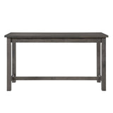 ZUN 4pc Counter Height Dining Set Gray Finish Counter Height Table w Drawer Built-in USB Ports Power B011P151856