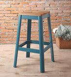 Jacotte Natural & Teal Finish Bar Stool B2726P348930