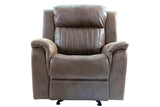 Contemporary Power Motion Glider Recliner Chair 1pc Living Room Furniture Dark Coffee Breathable B011133396