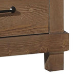 ZUN Antique Oak 2-drawer Nightstand B062P186506